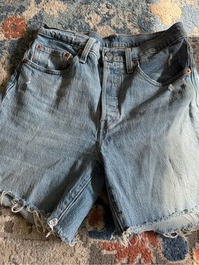 Levi Strauss & Co. 501 Light Blue Denim Bermuda Jean Shorts